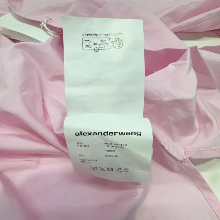 Alexander Wang Alexander Wang Pink Cotton Long Sleeve Shirt - Size S / US 4 / IT 40 - 6 Thumbnail