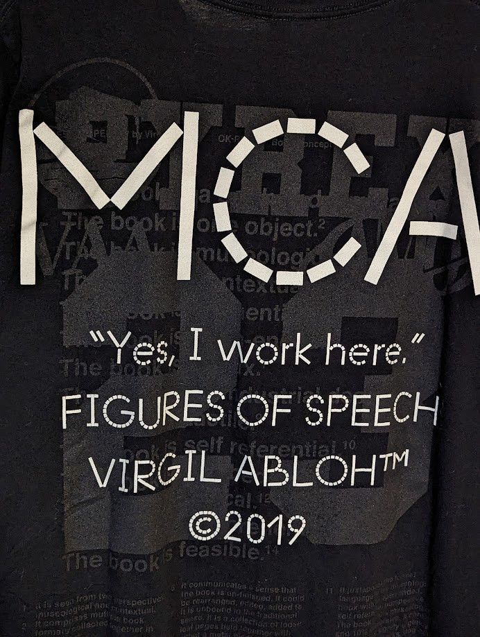 Virgil Abloh Virgil Abloh x MCA Figures of Speech Staff Tee - large Size US L / EU 52-54 / 3 - 4 Thumbnail