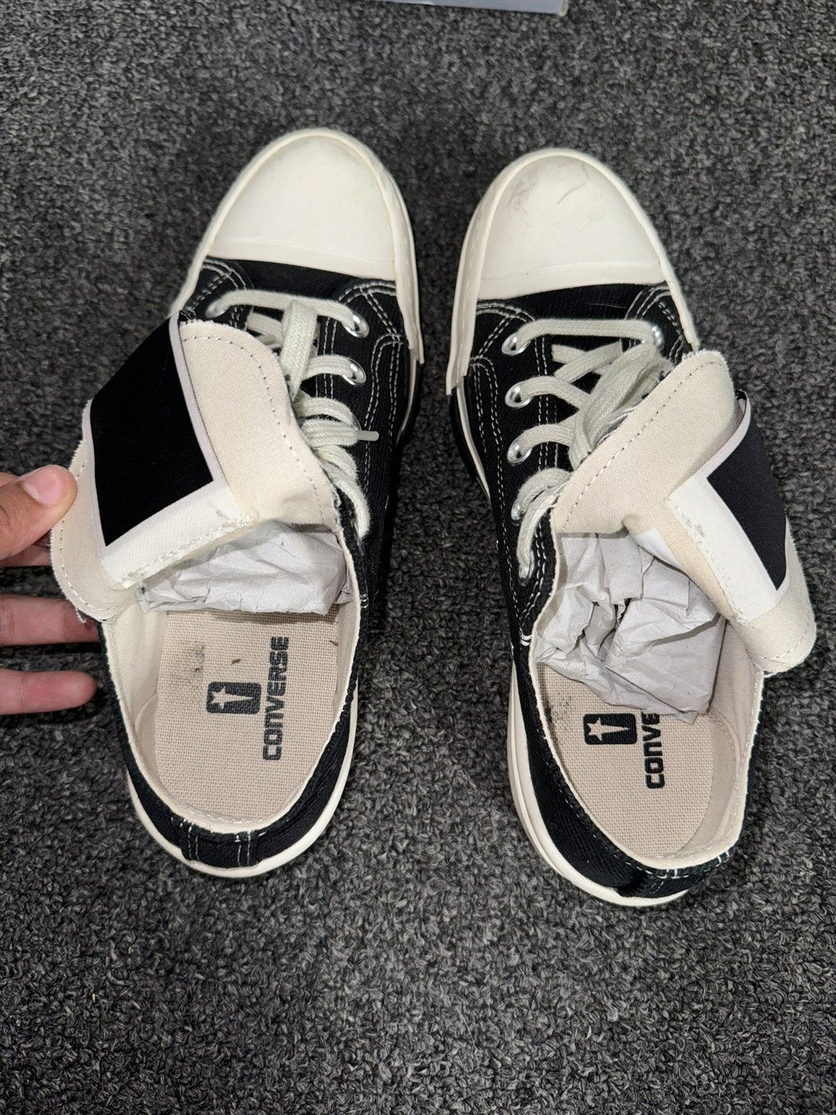 Converse × Rick Owens Rick Owens x DRKSHDW DRKSTAR Chuck 70 Low 'Black' Size US 6 / EU 39 - 4 Thumbnail