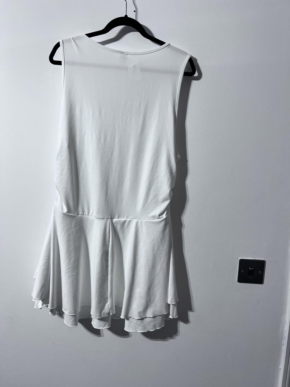 Shein SHEIN Curve White Sleeveless Dress – 3XL (UK 22) Size XXL / US 16-18 / IT 52-54 - 5 Thumbnail