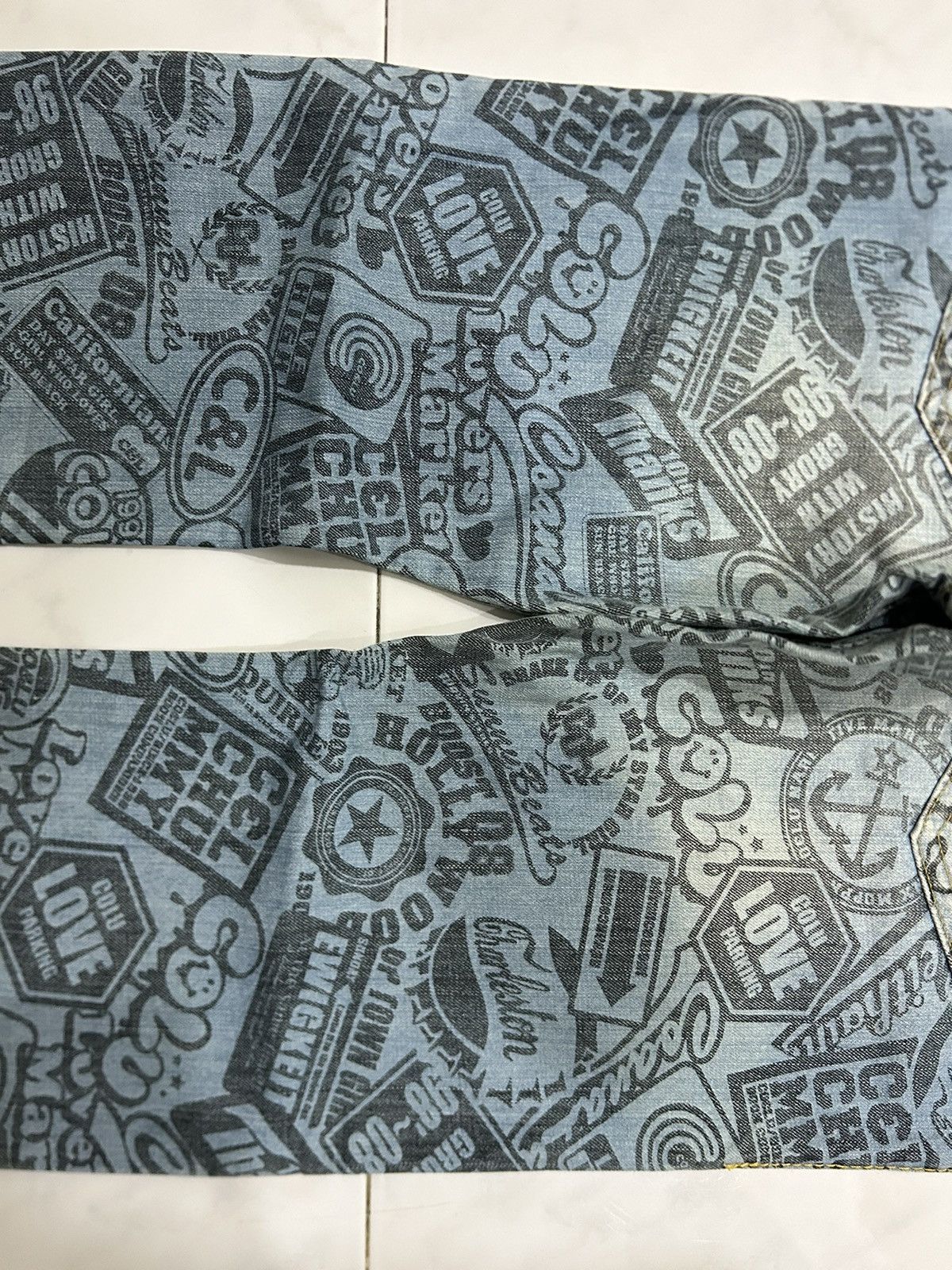 Japanese Brand Vintage Co&Lu Japan Printed All Over Jeans Size US 32 / EU 48 - 8 Thumbnail