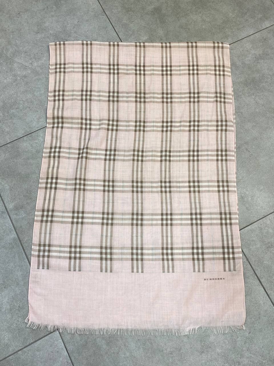 Burberry Vintage Burberry London Check Wool Shawl Scarf Size ONE SIZE - 2 Thumbnail