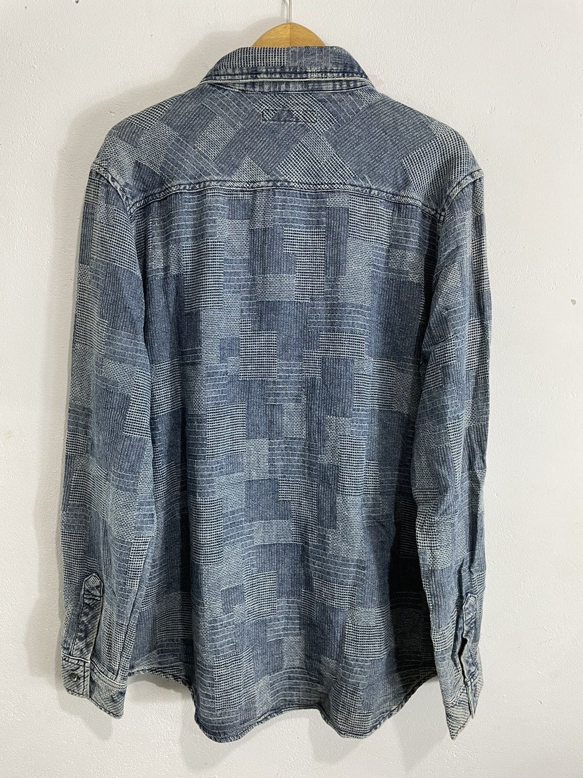 Yohji Yamamoto Undefined Japanese Patchwork Pattern Shirt issey style Size US L / EU 52-54 / 3 - 3 Thumbnail