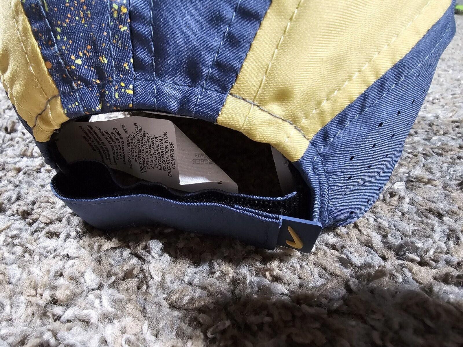 Nike NIKE Tailwind dri-fit 5 panel hat blue yellow speckled Strap Size ONE SIZE - 8 Thumbnail