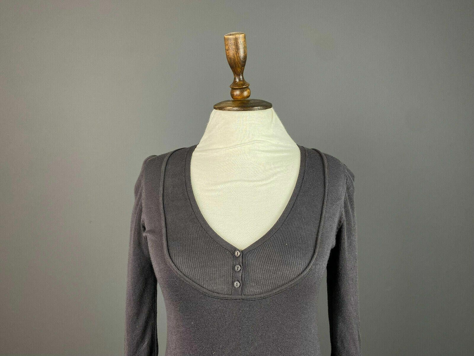 Kokaine Ladies Kookai Grey V-Neck Knee Leght A-Line Dress Size 0 Size XS / US 0-2 / IT 36-38 - 2 Thumbnail