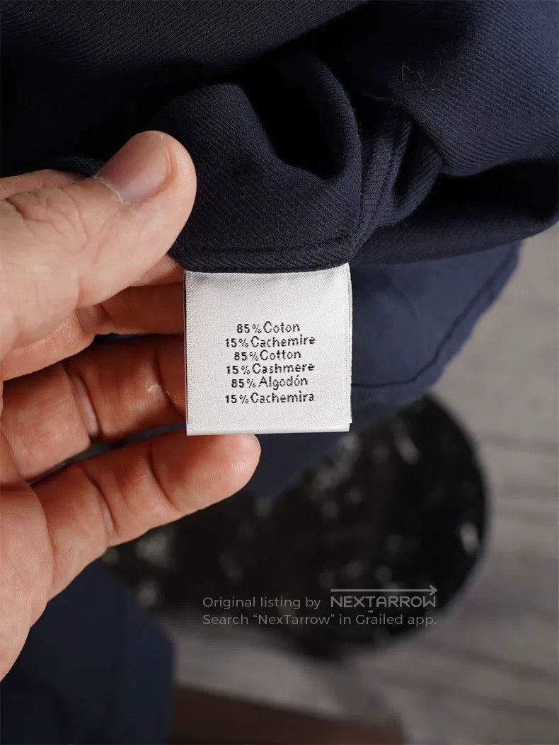 Hermes Hermes Cashmere and Sea Island Cotton Blended Shirt Size US XXS / EU 40 - 6 Thumbnail