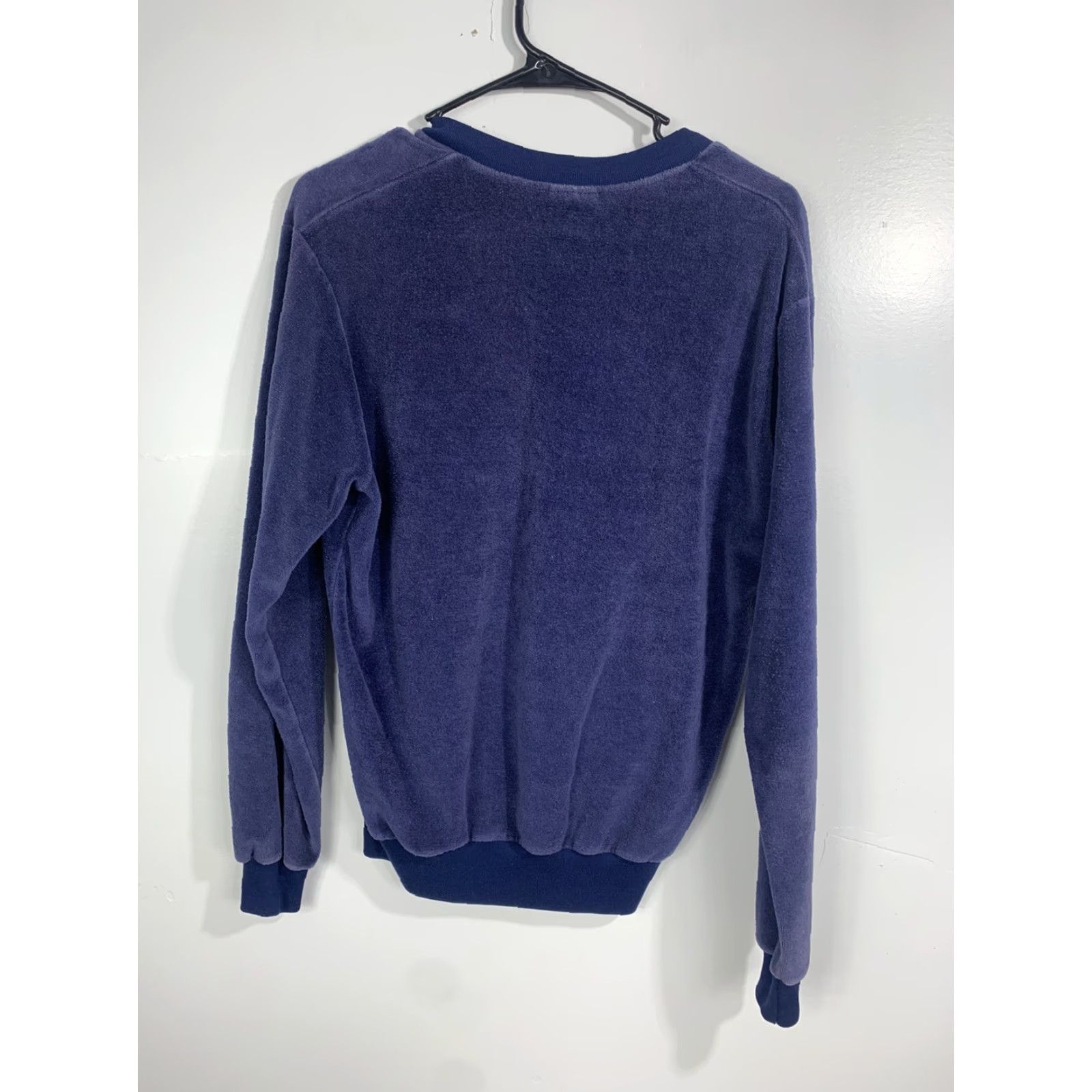 Penn VINTAGE J. C. Penney Sweater Womens Cardigan V-Neck M Blue Knit Acrylic Long Sleeve Designer 90s Womens Size M / US 6-8 / IT 42-44 - 2 Thumbnail