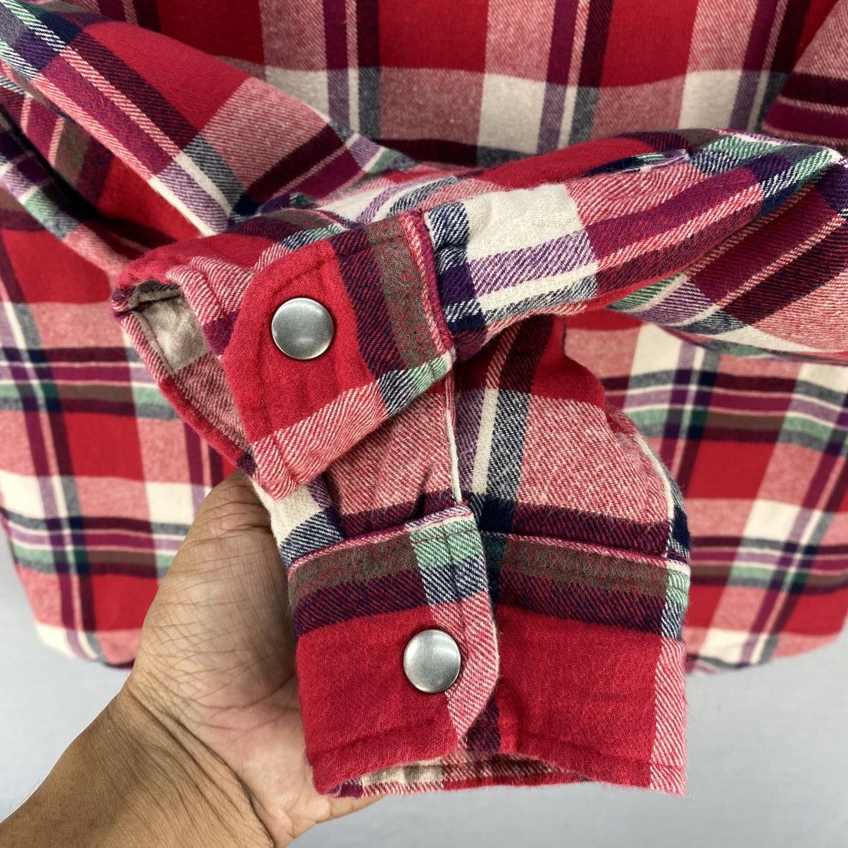 Flannel U.S Polo Assn Plaid-Check Flannel Light Jacket Size US L / EU 52-54 / 3 - 10 Thumbnail