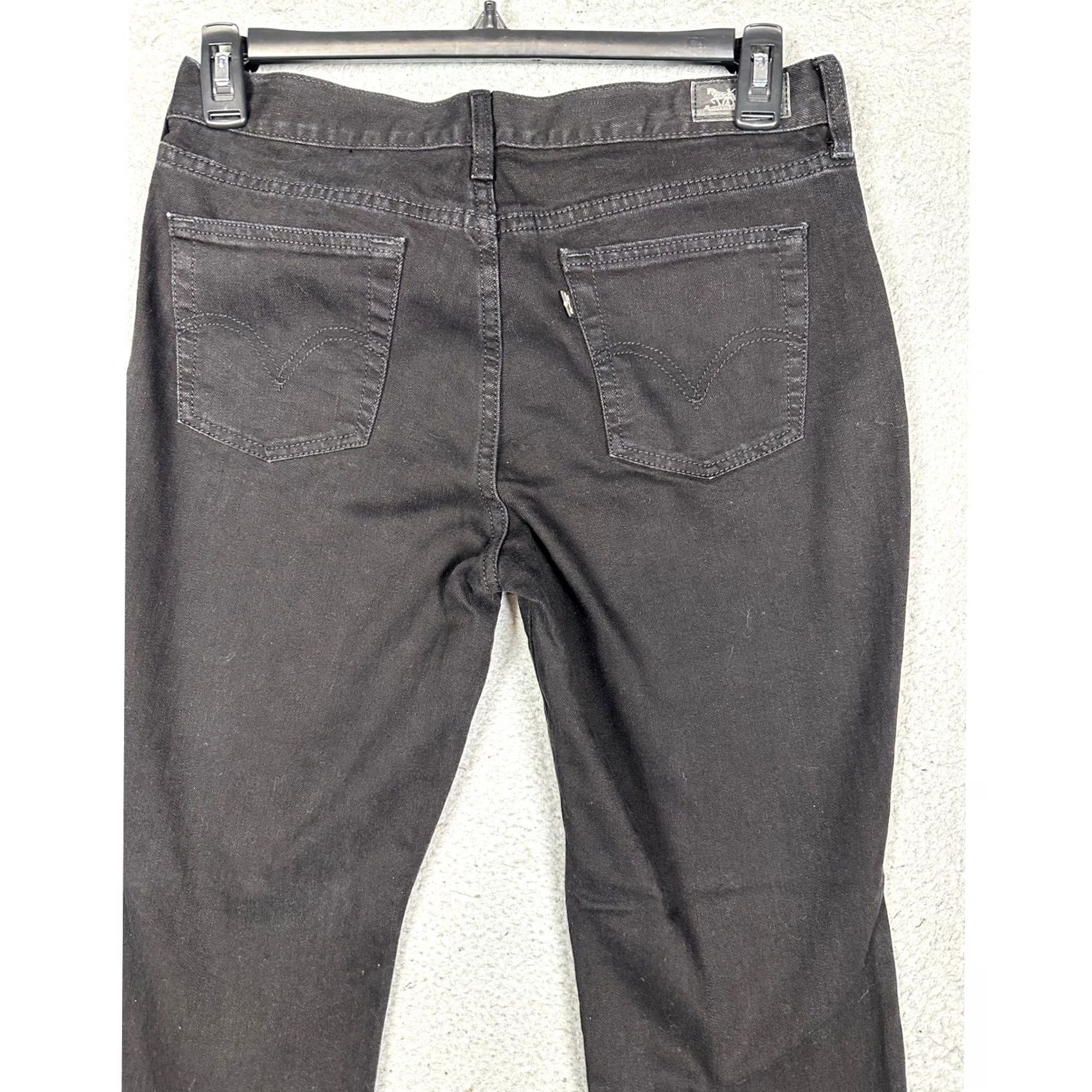 Levi's Levi's 515 Bootcut Jeans Womens 30x32 Black Five-Pocket Stretch Denim Casual EUC Size 30" / US 8 / IT 44 - 4 Thumbnail