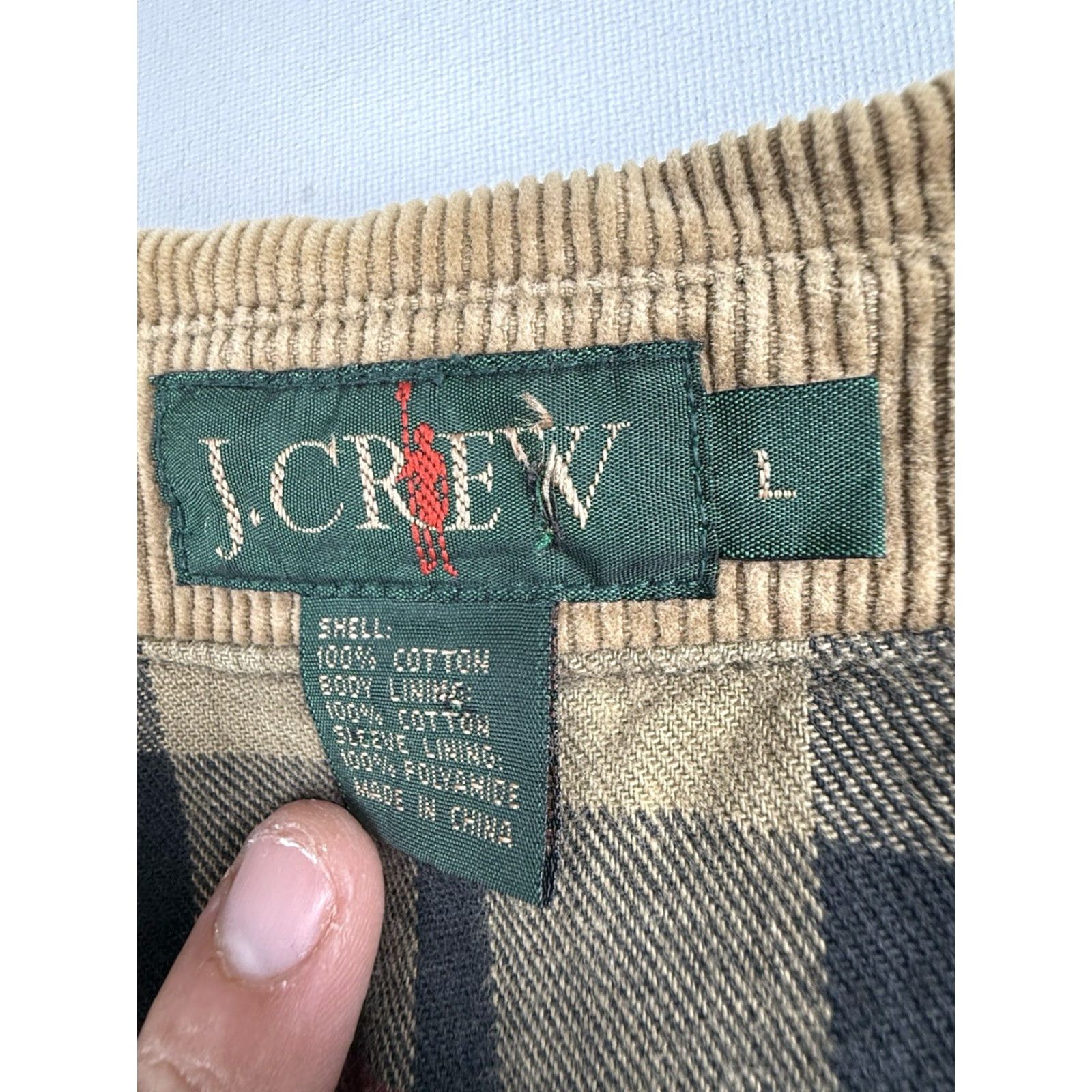 J.Crew VINTAGE J.CREW Chore Jacket Grey Plaid Lined Work Wear Barn Coat Large Size US L / EU 52-54 / 3 - 2 Thumbnail