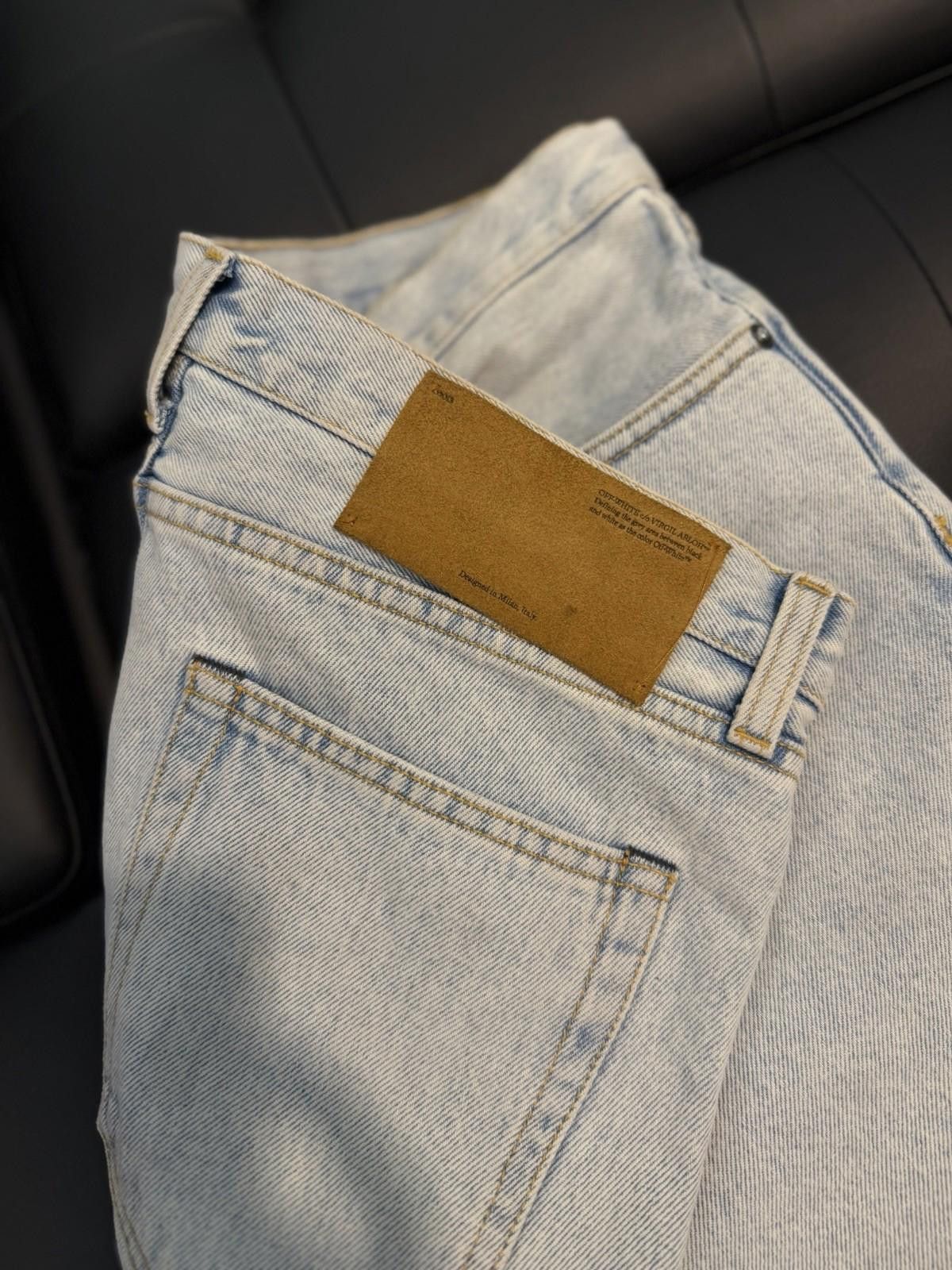 Off-White Off White c/o Virgil Abloh Jeans Men 31x30 Diagonal Stripe Size US 31 - 10 Thumbnail