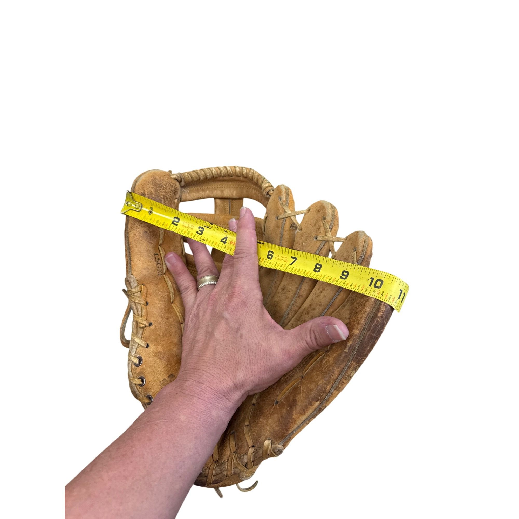 Louisville Slugger Louisville Slugger LSG10 Mens Brown Leather Right Throw Base Size ONE SIZE - 9 Thumbnail