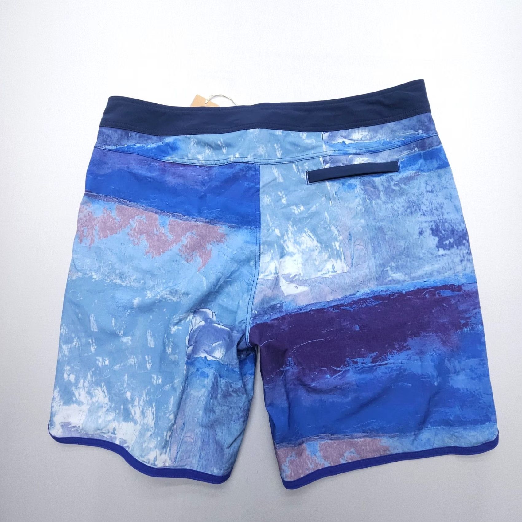 Prana prAna Board Shorts Mens 40 x 9" Blue Stretch UPF50+ Swim Beach Surf NWT Camouflage Pattern Bottom Mens Size US 40 / EU 56 - 2 Thumbnail