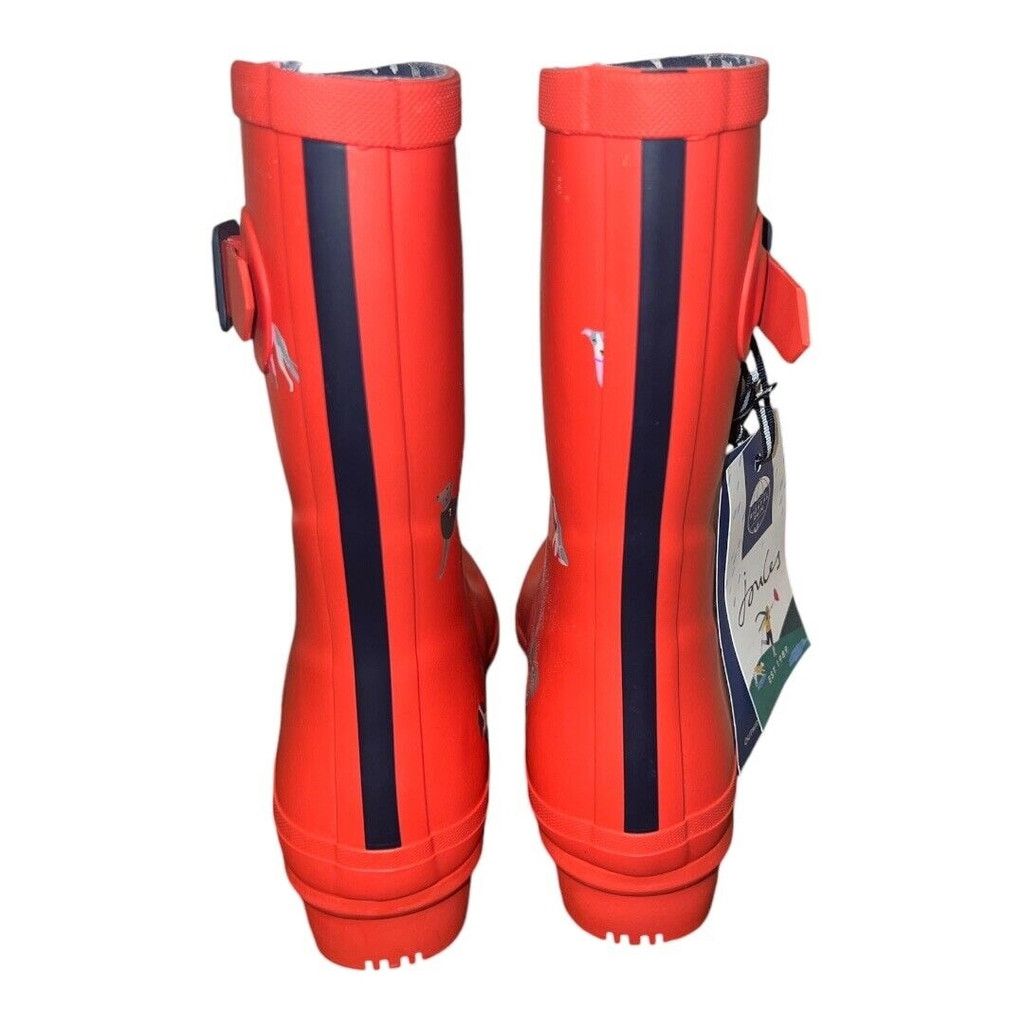 Other Joules rain boots red with dog design size 5 Size US 5 / IT 35 - 3 Thumbnail