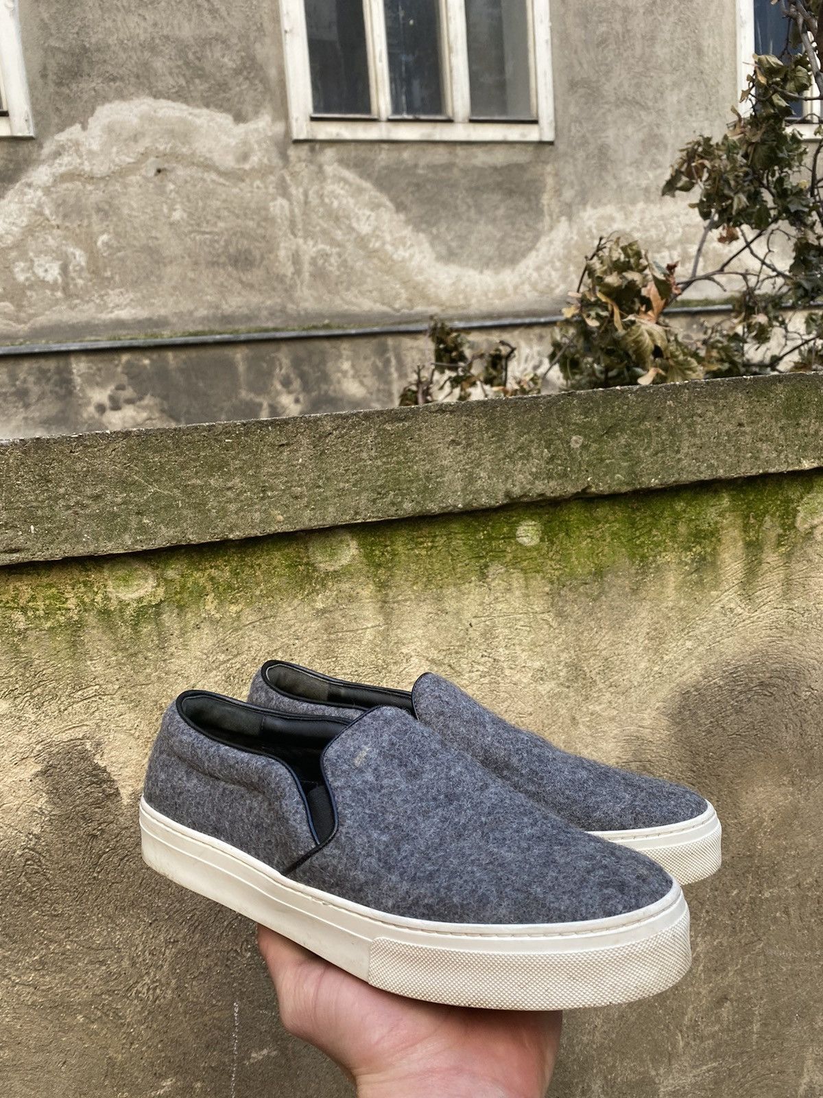 Celine Celine Wool Leather Slip On Sneakers Size US 10 / EU 43 - 1 Thumbnail
