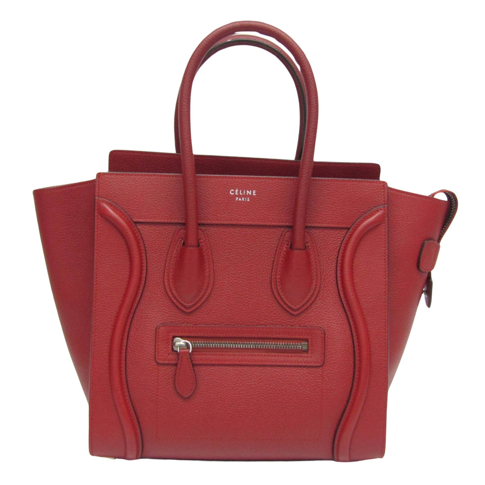 image of Celine Céline Luggage Handbag in Red, Women's