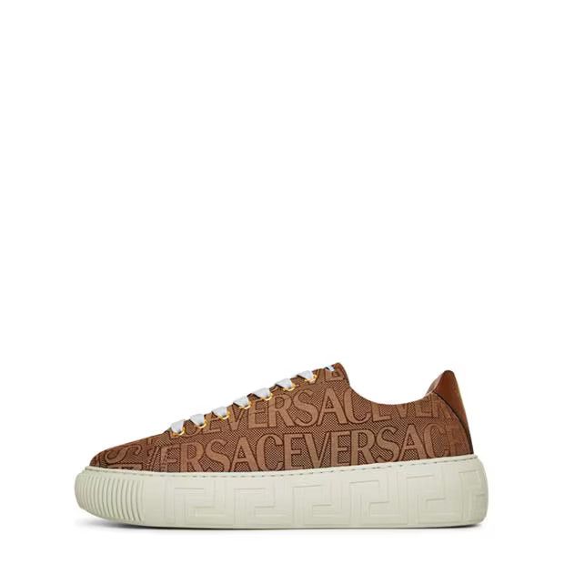 Versace o1g2r1mq0824 Greca Trainers in Brown & White Size US 12 / EU 45 - 2 Thumbnail