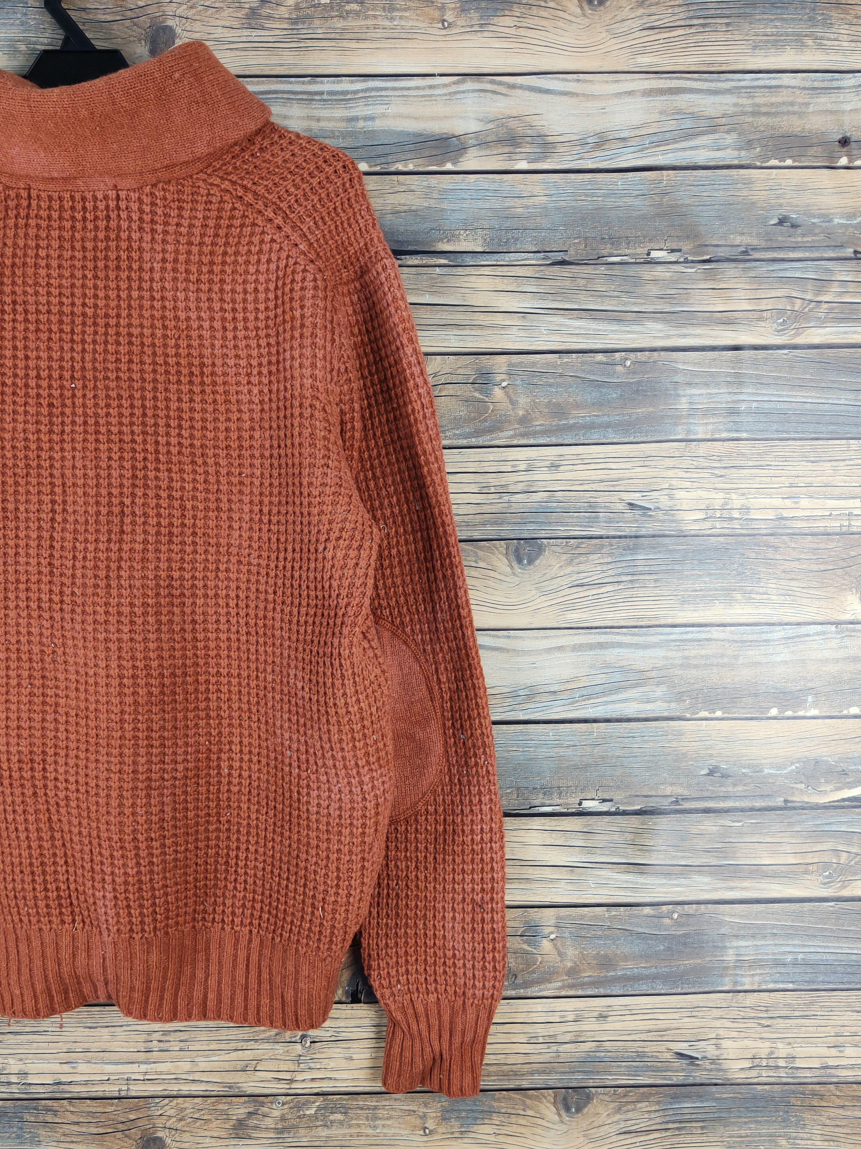 Vintage Uniqlo Dark Orange Knitwear Sweatshirts #W1678 Size US XL / EU 56 / 4 - 11 Thumbnail