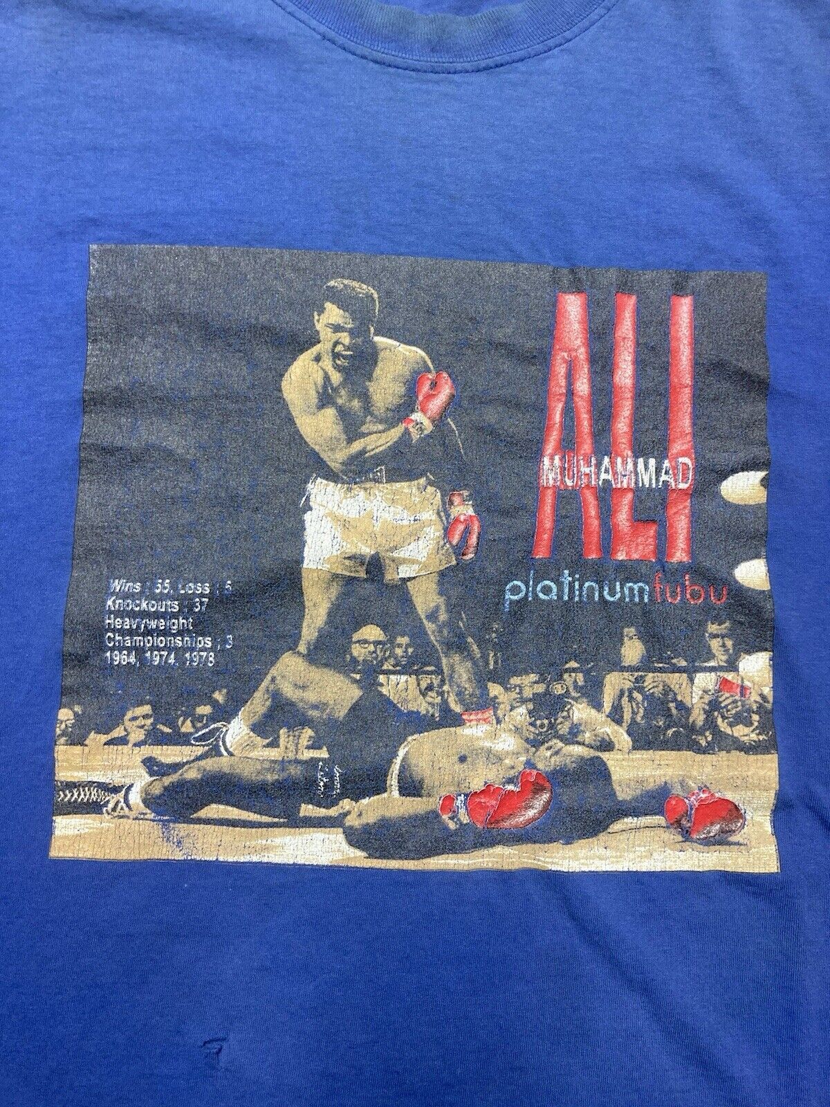 Fubu × Vintage Platinum fubu Muhammad Ali t shirt boxing champion y2k XL Size US XL / EU 56 / 4 - 2 Thumbnail