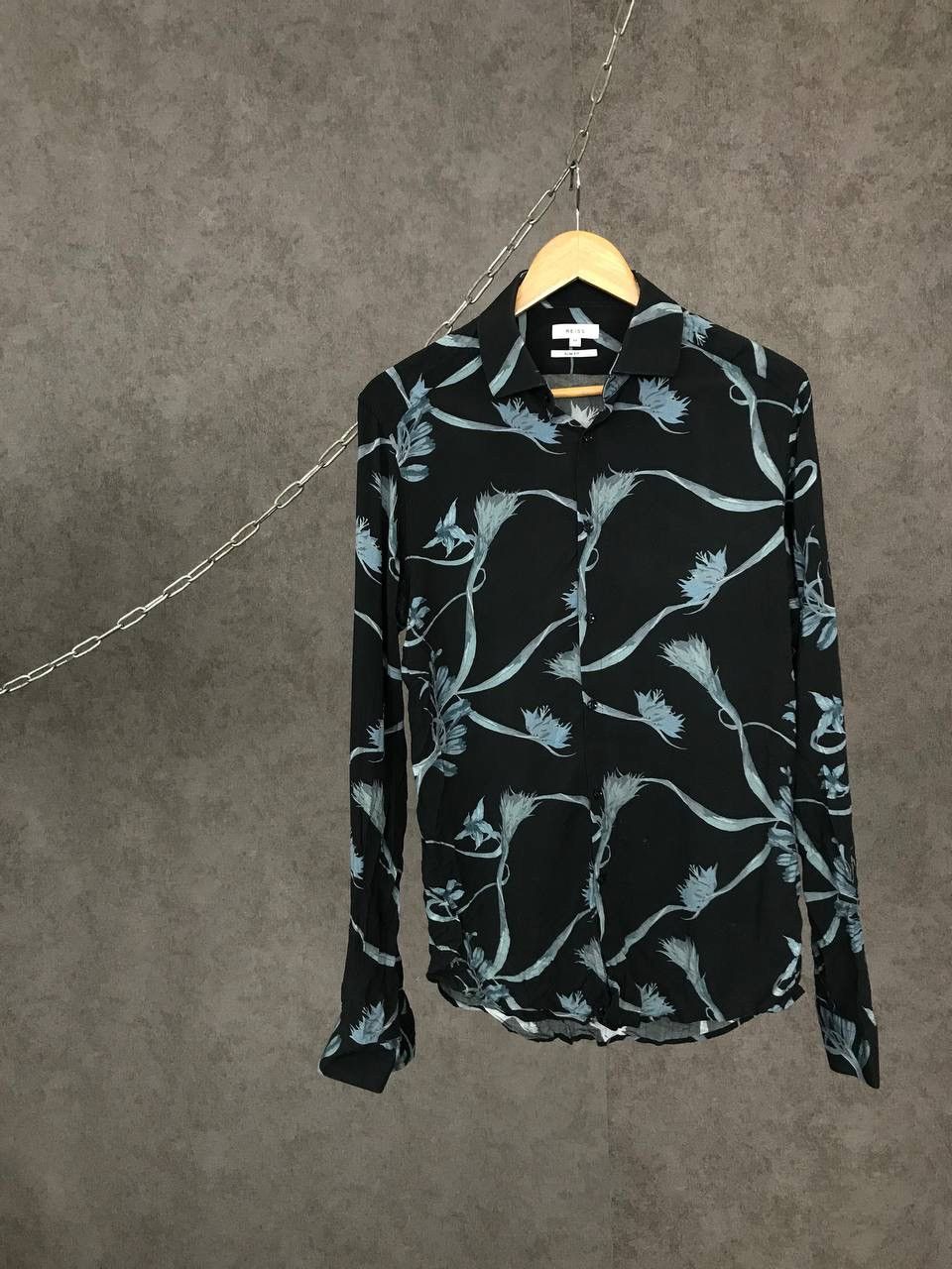 Reiss Reiss crazy Hawaiian art designer shirt Size US S / EU 44-46 / 1 - 1 Thumbnail