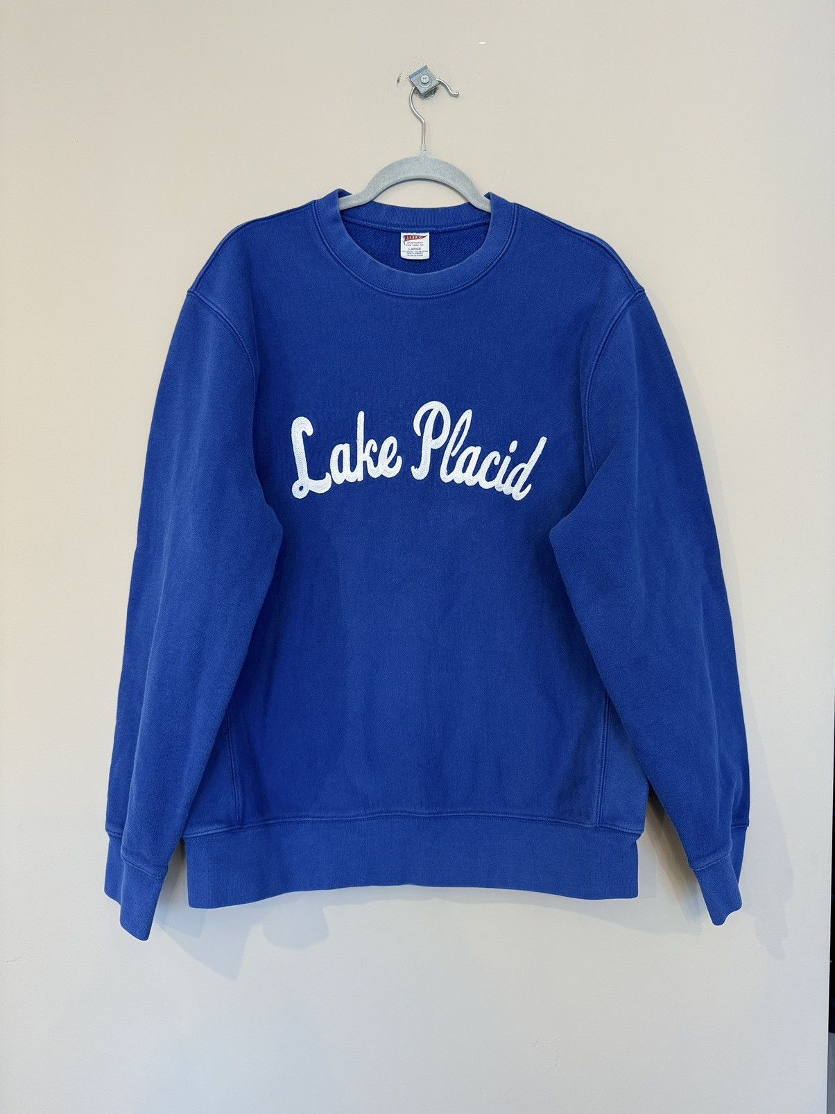 Vintage Lake Placid USA rare sweatshirt blue 90s rare Size US L / EU 52-54 / 3 - 1 Thumbnail