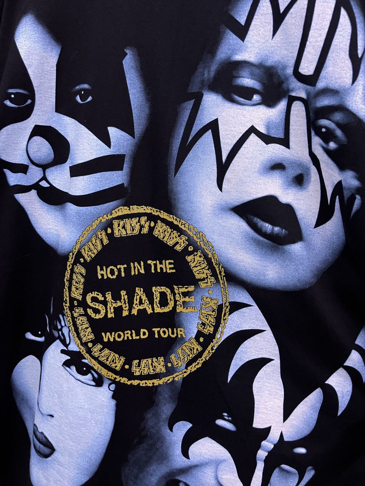 Vintage VINTAGE 90s DEADSTOCK KISS HOT IN SHAFE TOUR BAND SHIRT Size US XL / EU 56 / 4 - 5 Thumbnail
