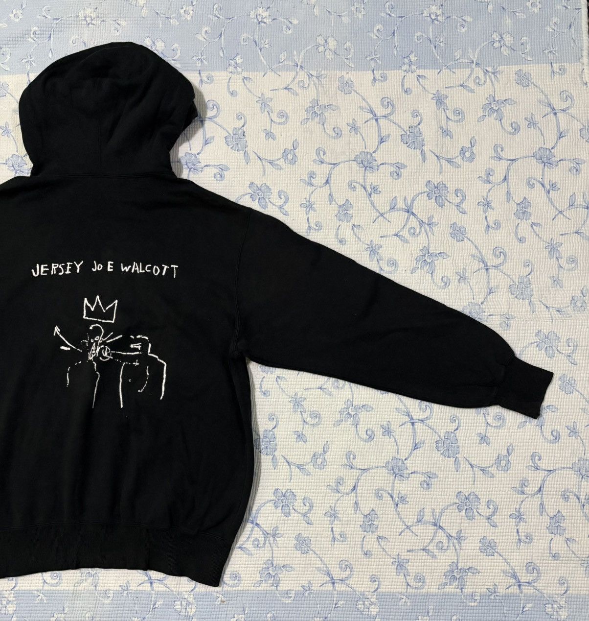 Jean-Michel Basquiat × Uniqlo Jean Michel Bisquiat Uniqlo Joe Wolcott Black Hoodies Size US L / EU 52-54 / 3 - 8 Thumbnail