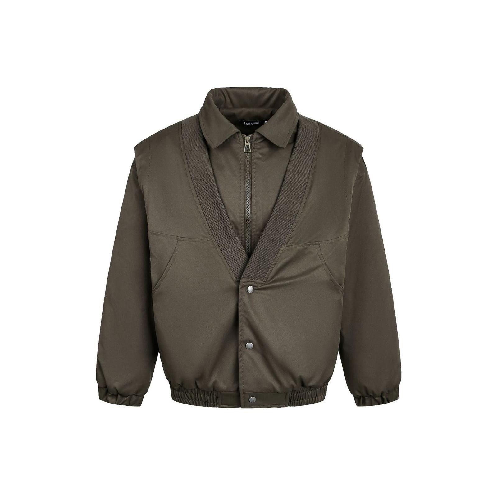Japanese Brand Olive Green Men's Bomber Jacket, Lightweight Outerwear Size US L / EU 52-54 / 3 - 2 Thumbnail