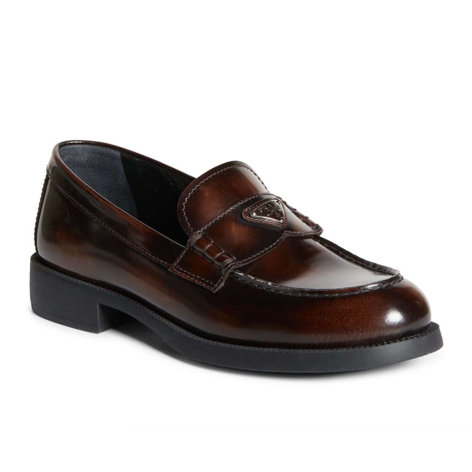 Prada Prada Bruciato Brown Calfskin Leather Loafer Creeper Size US 11.5 / IT 41.5 - 1 Thumbnail