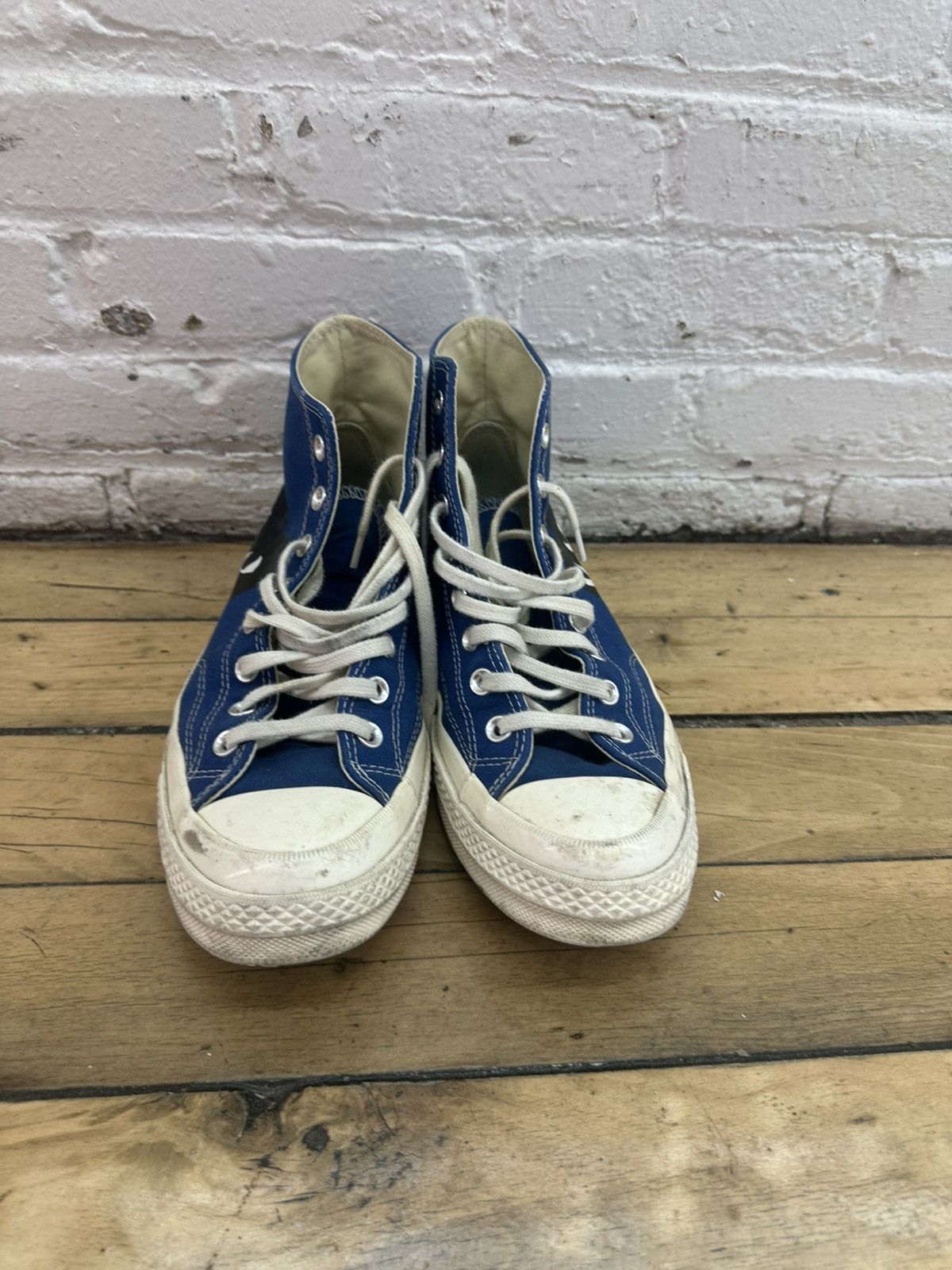 Comme des Garcons PLAY CDG Play x Converse Blue High Top Size US 9 / EU 42 - 1 Thumbnail