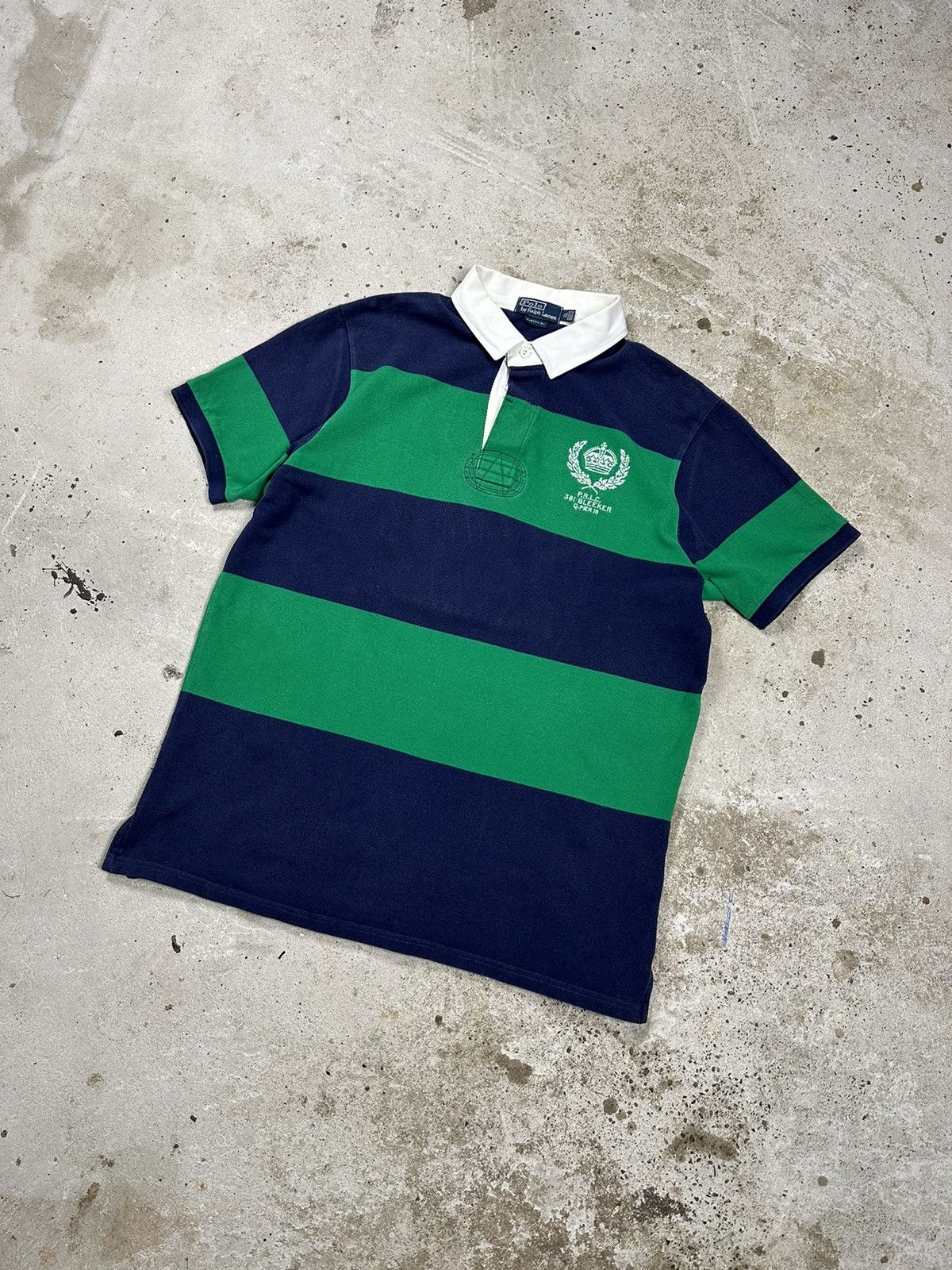Polo Ralph Lauren Vintage Y2K Polo Ralph Lauren #7 Bleeker Striped Polo Tee Size US XL / EU 56 / 4 - 1 Thumbnail