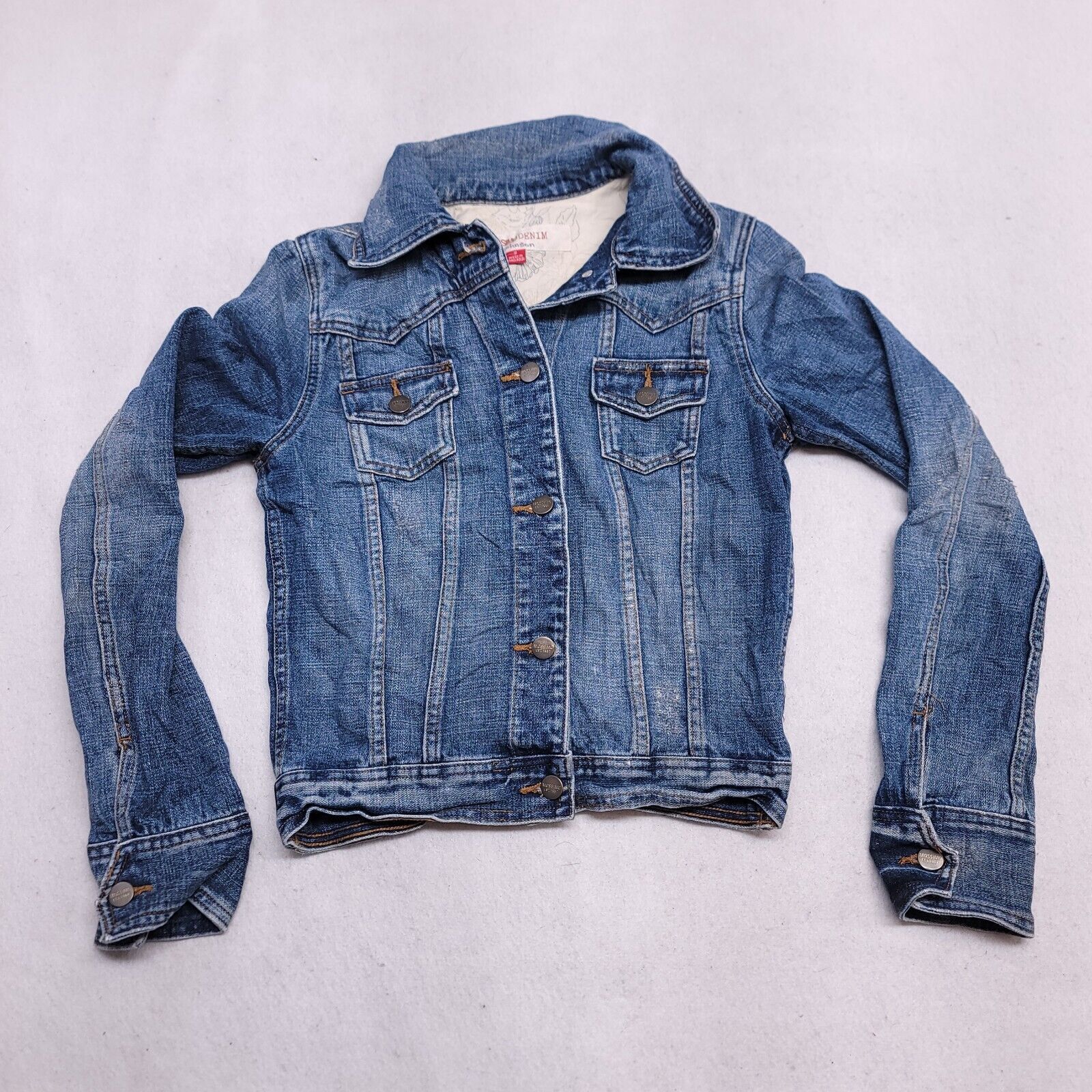 Mossimo Mossimo Button Up Denim Jacket Womens Size Small S Blue Size S / US 4 / IT 40 - 2 Thumbnail