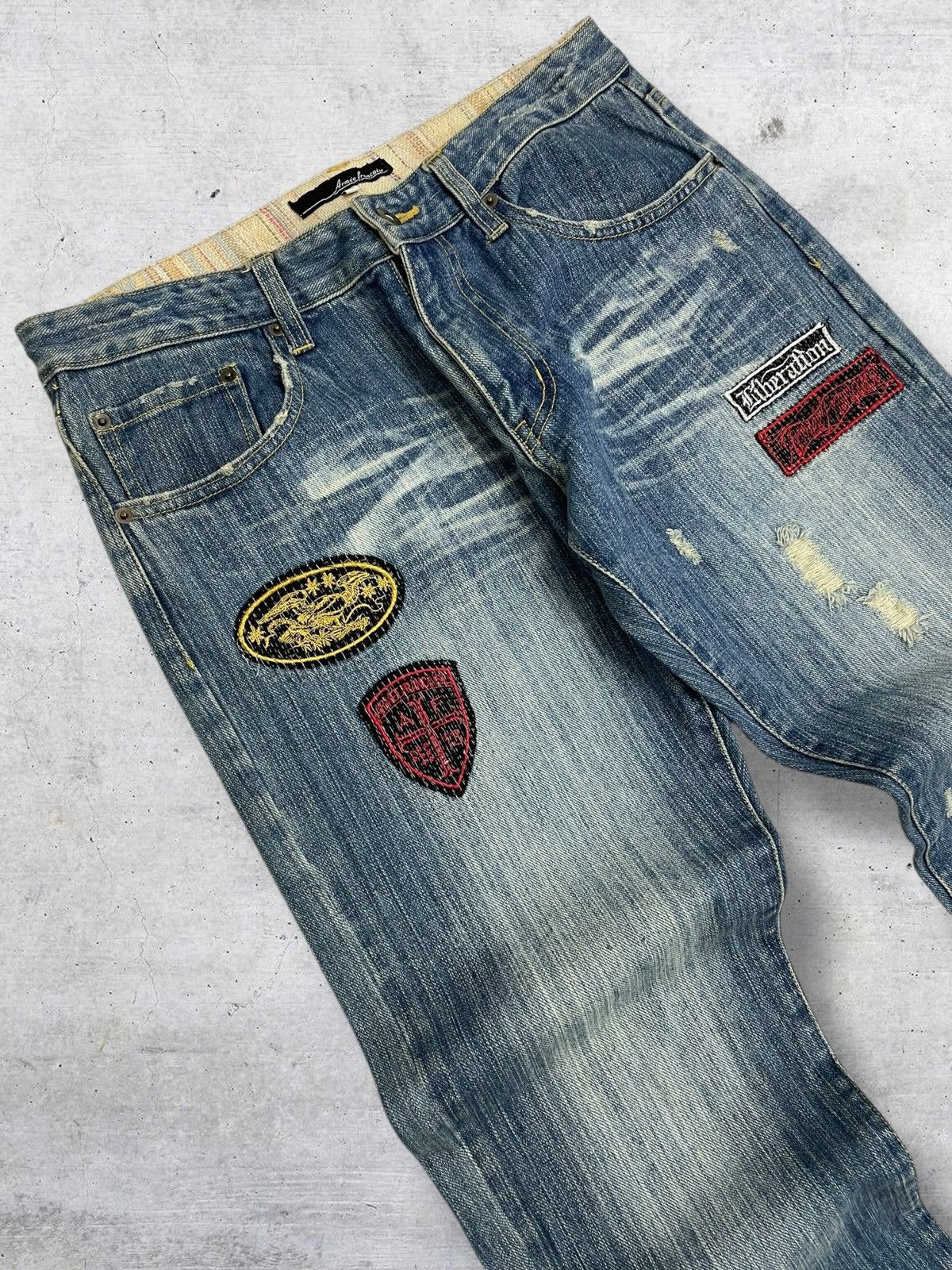 Japanese Brand JAPAN ARMEE FRANCAISE VINTAGE RUGGED AESTHETIC GRUNGE PATCH Size US 31 - 7 Thumbnail