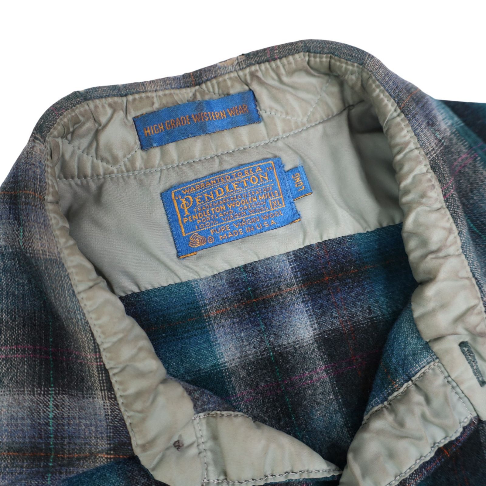 Pendleton × Vintage VTG Pendleton High Grade Western Wear Shadow Snap Shirt Size US XL / EU 56 / 4 - 6 Thumbnail