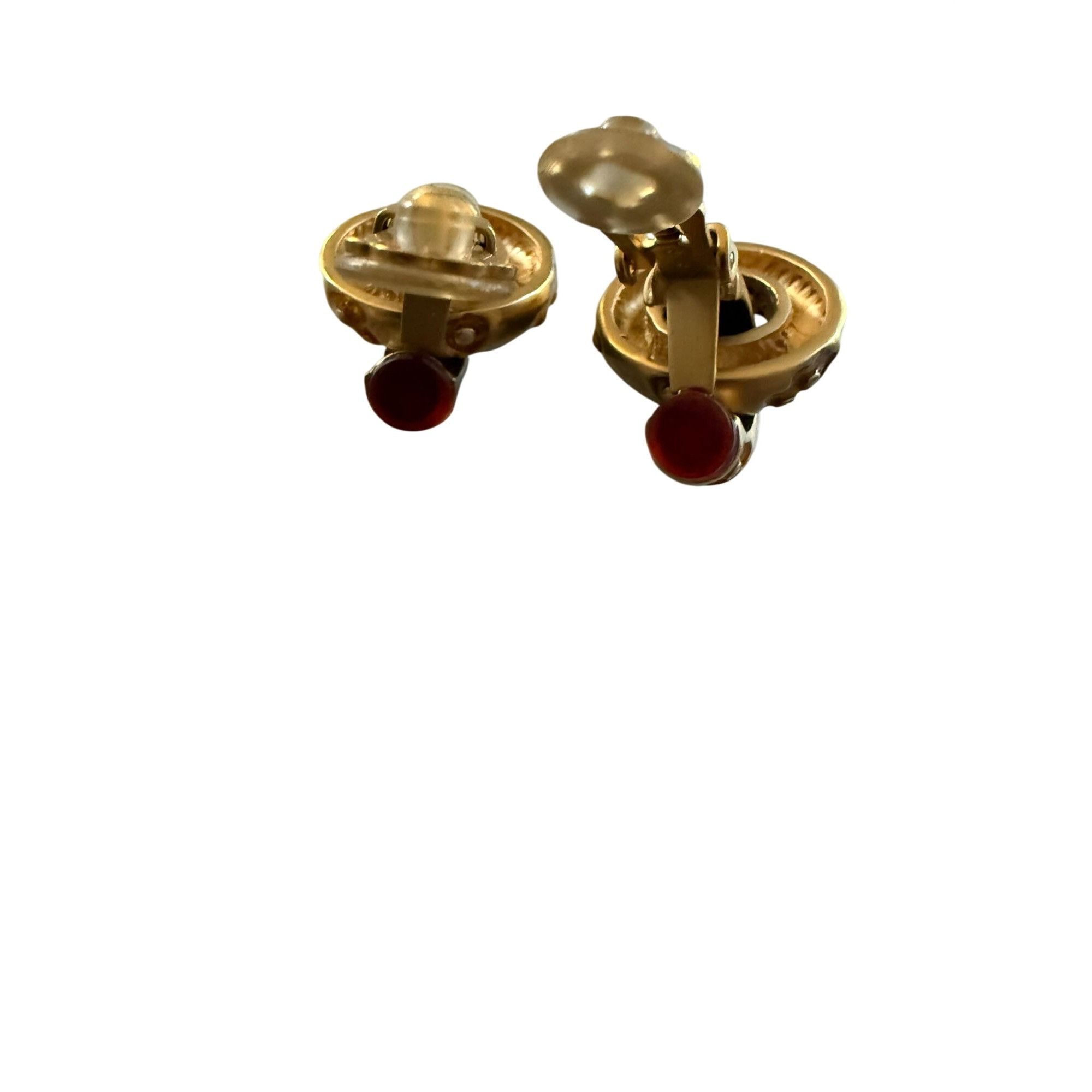 Other Vintage 80s St John Sculptural Abstract Pebbled Goldtone Cli Size ONE SIZE - 4 Thumbnail