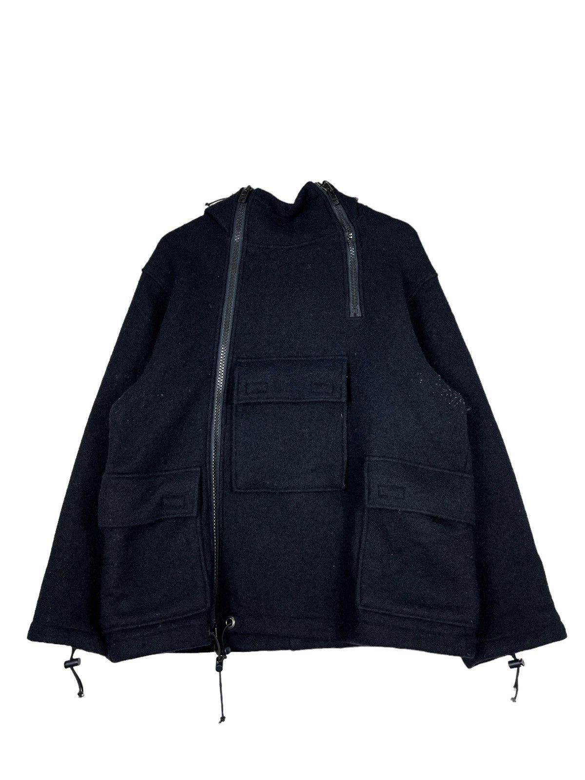 If Six Was Nine 🔥 ALLEN & HANSON WOOL 3 POCKET ASYMMETRICAL ZIPPER JACKET Size US M / EU 48-50 / 2 - 2 Thumbnail