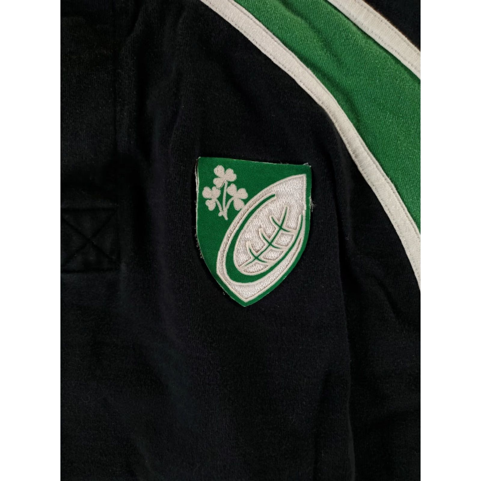 Vintage Landsdowne Rugby Shirt Ireland Black Green Long Sleeve Mens L Size US L / EU 52-54 / 3 - 2 Thumbnail