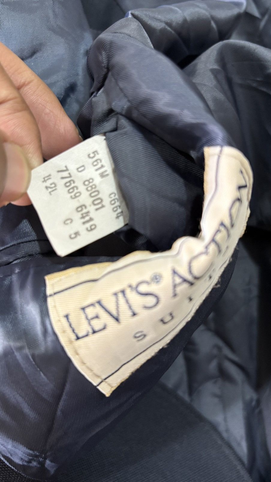 Levi's VINTAGE LEVIS ACTION SUIT STA PREST COAT Size 42L - 5 Thumbnail