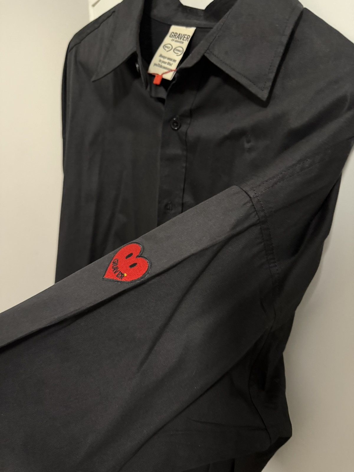 Other GRAVER KOREAN STREETWEAR BLACK SHIRT Size US L / EU 52-54 / 3 - 1 Thumbnail