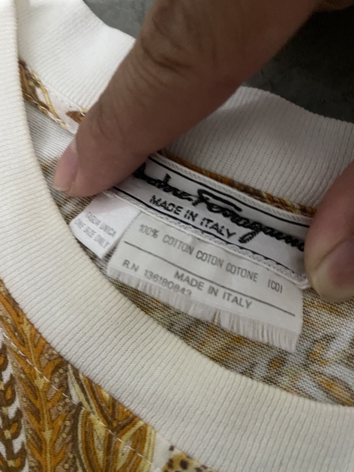 Salvatore Ferragamo Salvatore Ferragamo Printed Tiger Tee Size US L / EU 52-54 / 3 - 5 Thumbnail