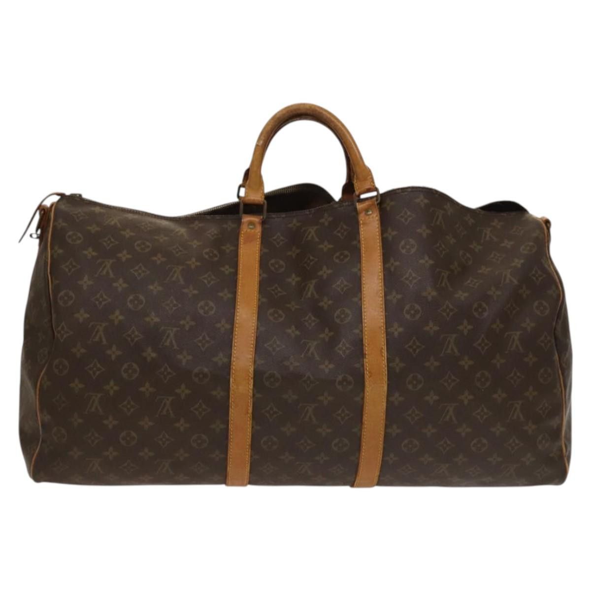 LOUIS VUITTON Monogram Keepall Bandouliere 60 Bag Vintage