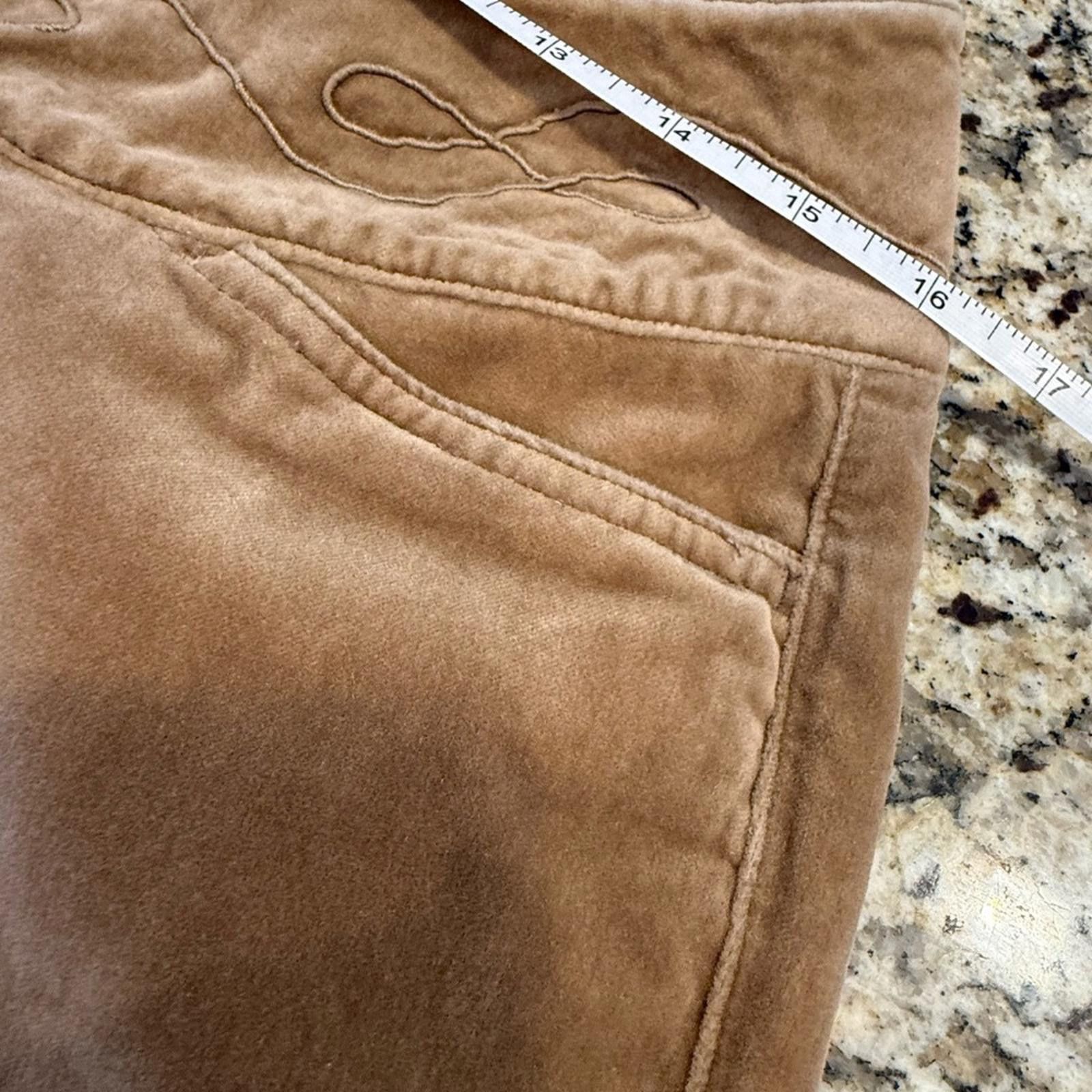Other Liz Claiborne soft velvet brown embroidered western pants 8 Size 30" / US 8 / IT 44 - 6 Thumbnail
