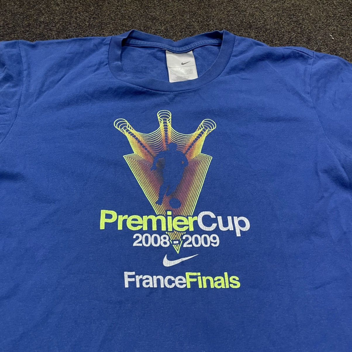 Vintage Vintage 2008 Nike Premier Cup France Finals Graphic Tee Blue Size US M / EU 48-50 / 2 - 3 Thumbnail