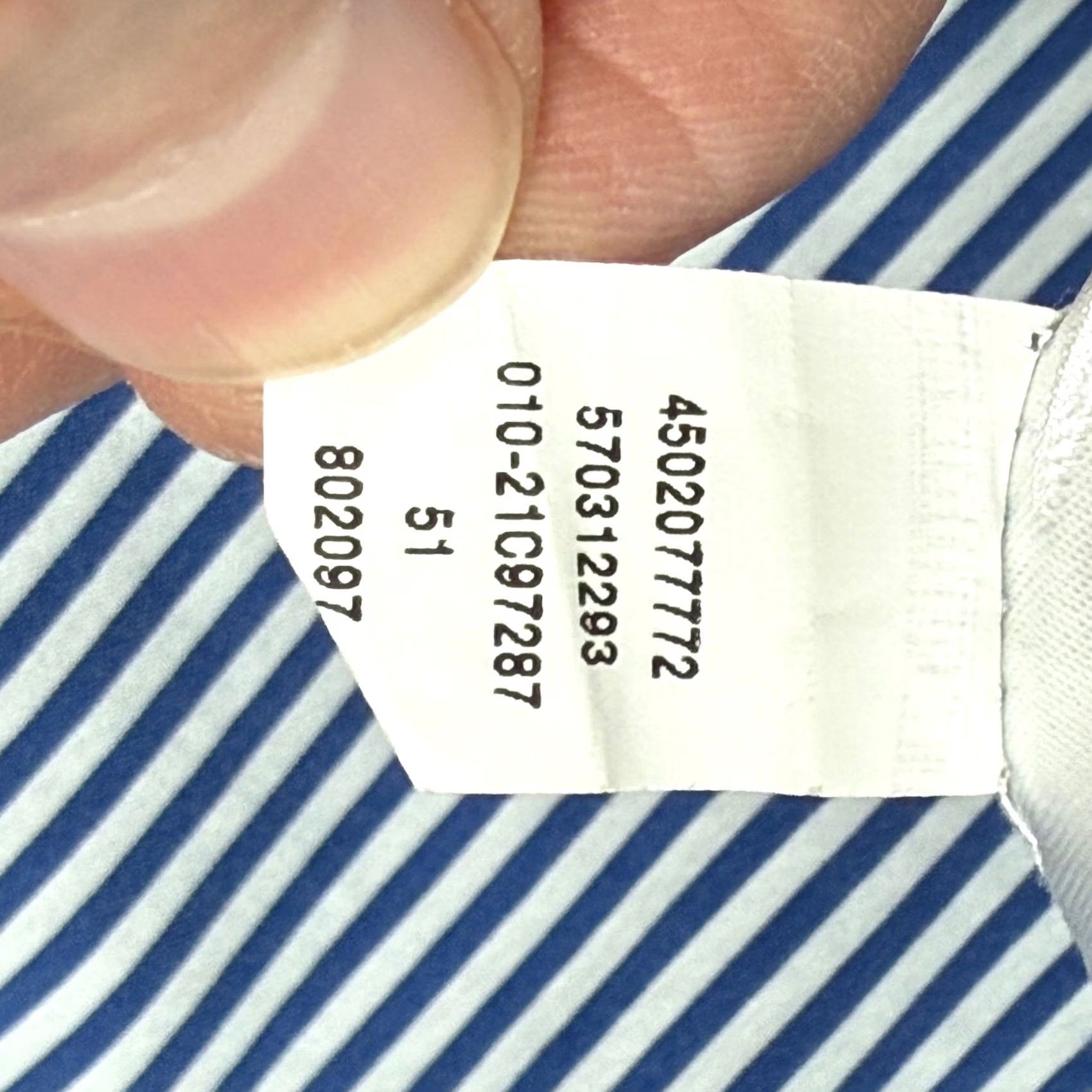 Vintage Chicos Tunic Button-Up Shirt Womens Blue Striped Ruffle Front Classic Office 16/18 XL XS? Size XS / US 0-2 / IT 36-38 - 6 Thumbnail