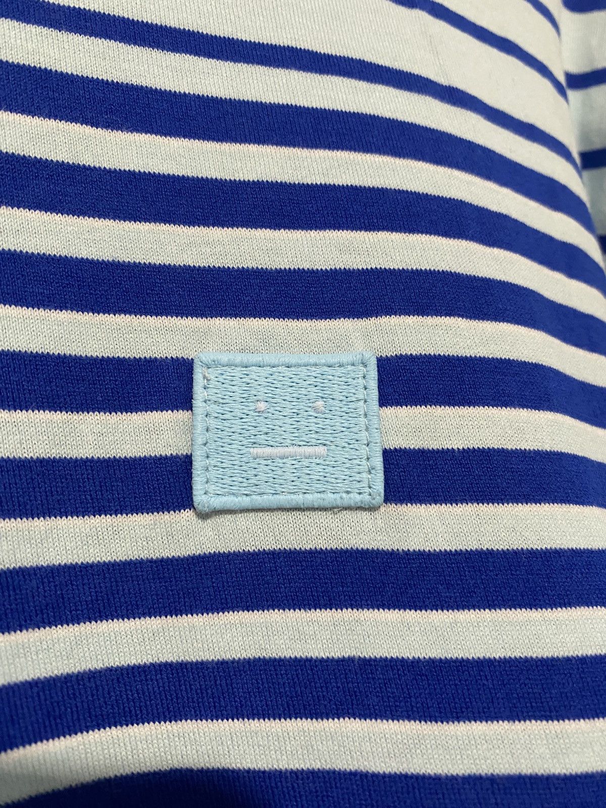 Acne Studios Acne Studios Striped Face T-Shirt L y2k scandi old money Size US L / EU 52-54 / 3 - 3 Thumbnail