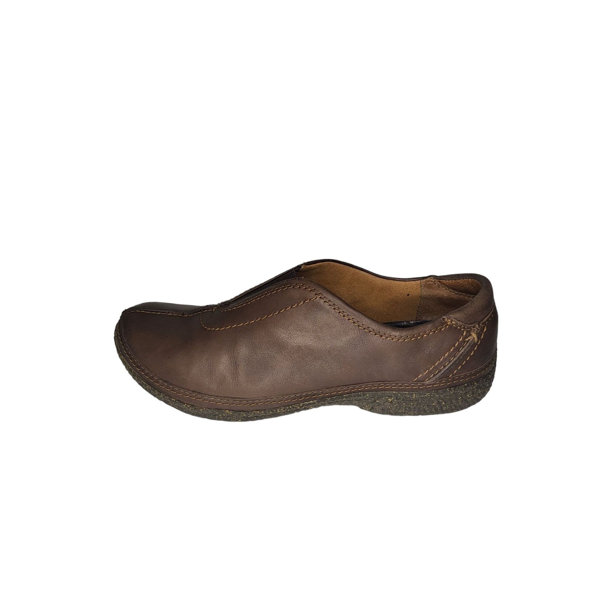 Clarks Clarks Hailey Stork Shoes Women Sz 8.5 Slip On Brown Leather Size US 8.5 / IT 38.5 - 1 Thumbnail