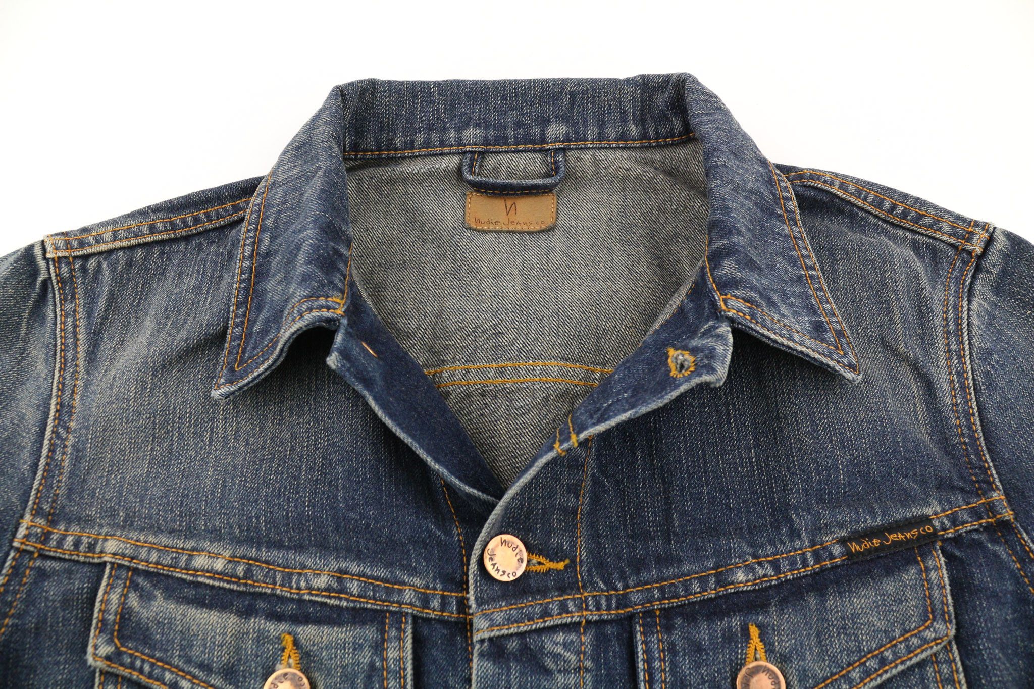 Nudie Jeans BILLY DARK AUTHENTIC DENIM S Blue Denim Jacket 80400 Size US S / EU 44-46 / 1 - 4 Thumbnail