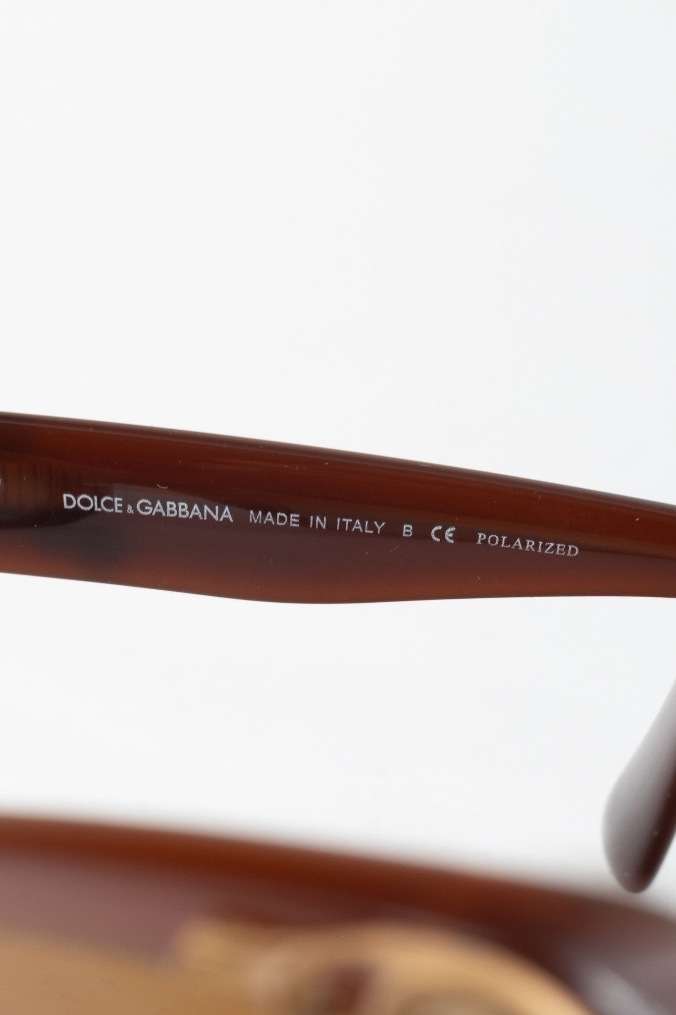 Dolce & Gabbana Dolce & Gabbana Sicilian Baroque Brown Cat-Eye Sunglasses Size ONE SIZE - 9 Thumbnail