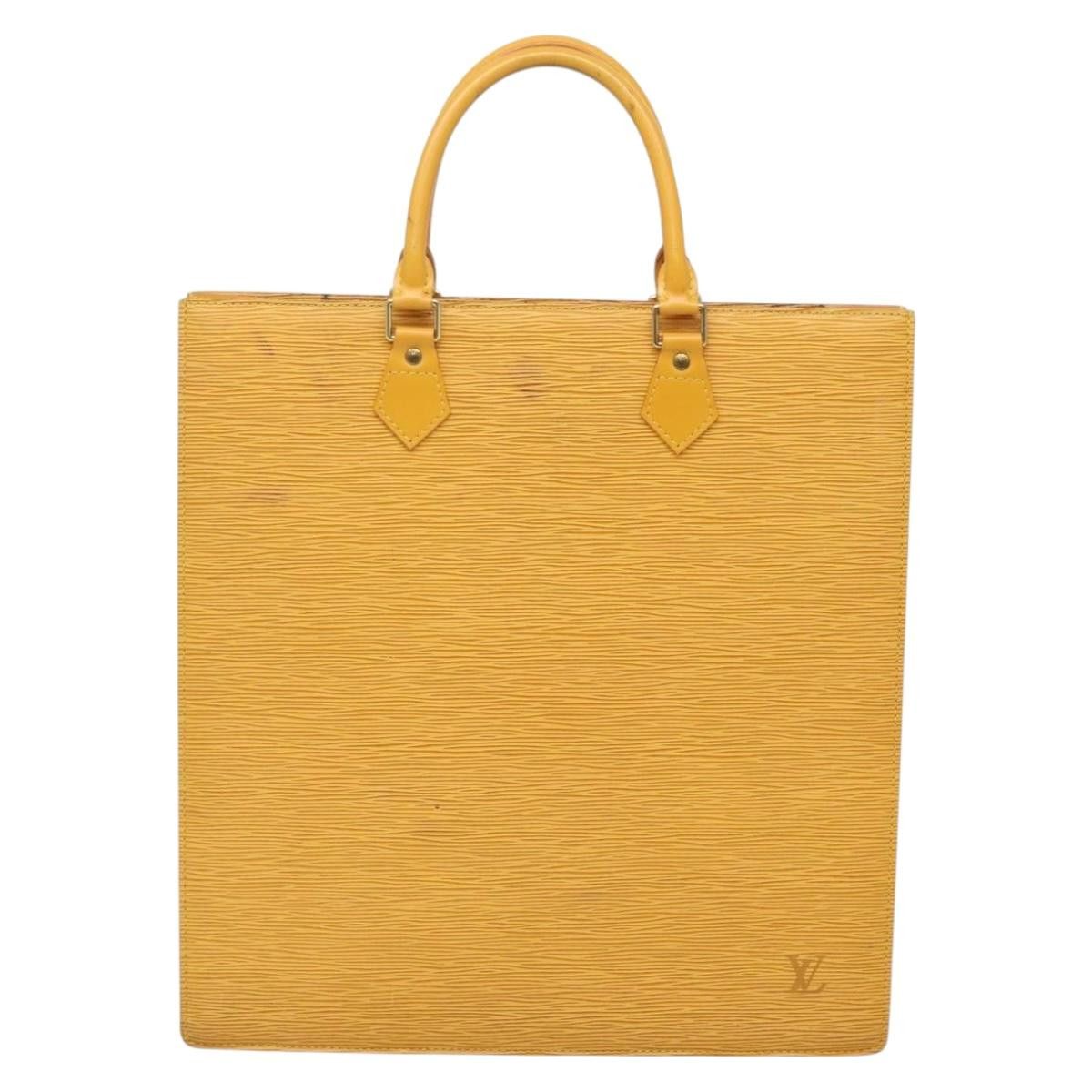 Louis Vuitton LOUIS VUITTON Epi Sac Plat Hand Bag Yellow M52079 Size ONE SIZE - 2 Thumbnail