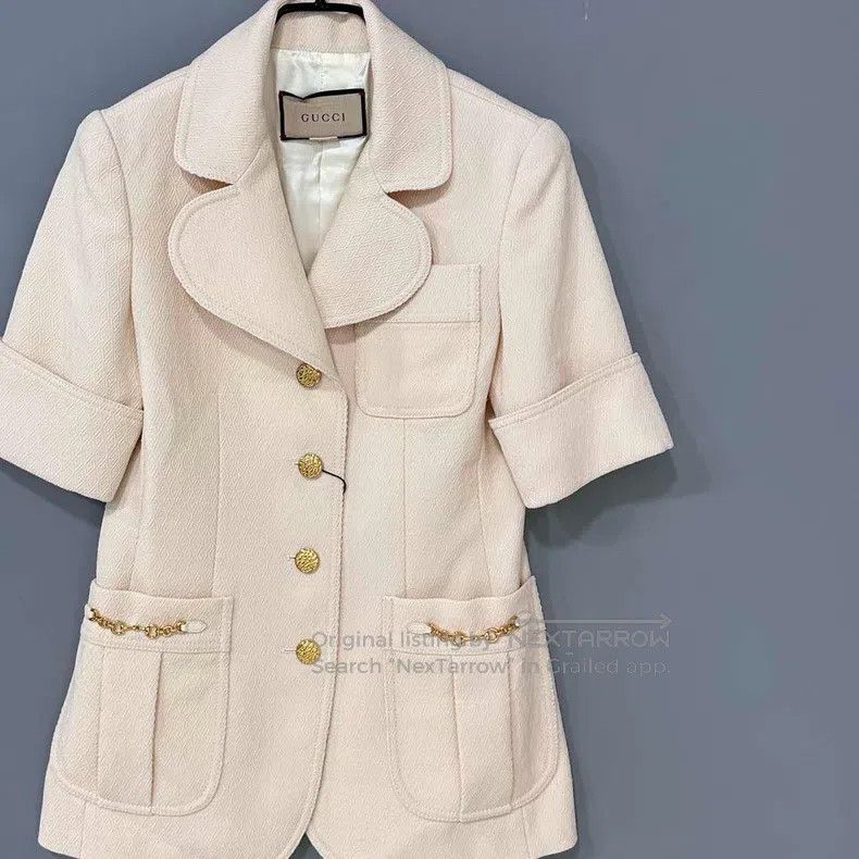 Gucci Gucci Horse buckle diamond woollen jacket Size XS / US 0-2 / IT 36-38 - 2 Thumbnail